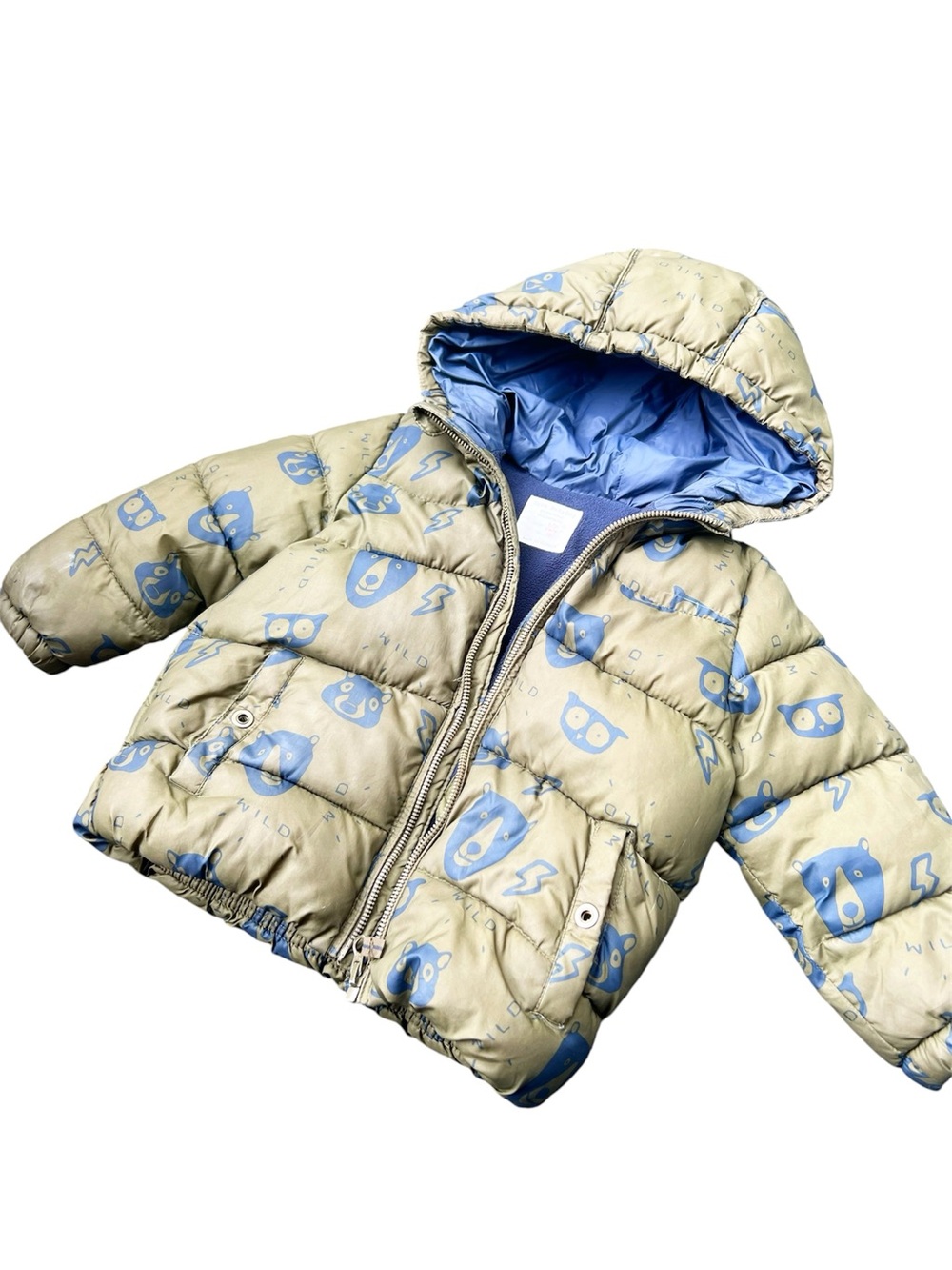 Zara Baby Boy - Puffer Jacket Size 2T/3T Green/Blue